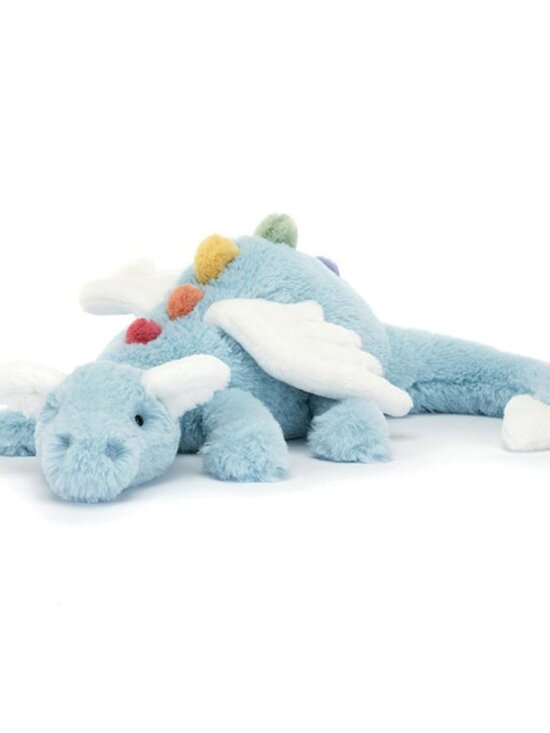 Jellycat Other - Jellycat Large Sky Dragon Blue Rainbow Soft Plush Toy New With Tags